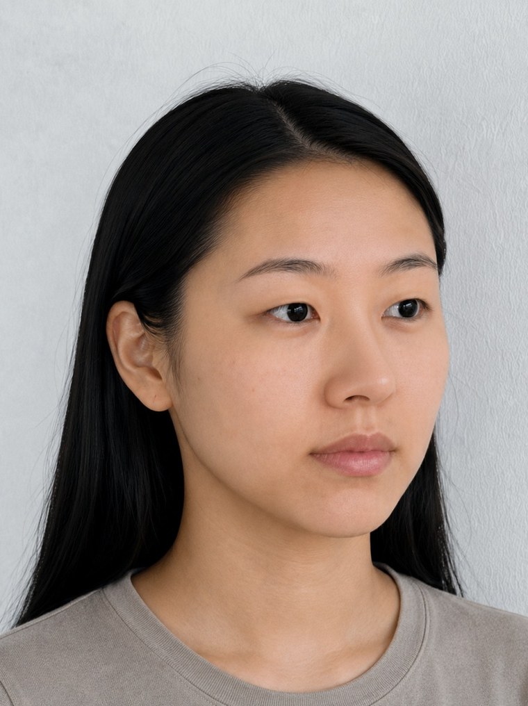 Both — The upper profile clearly rises. On this face, it tips into too much.